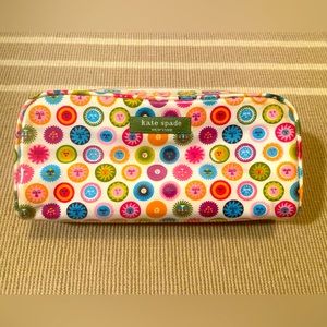 Kate Spade small printed cosmetic case